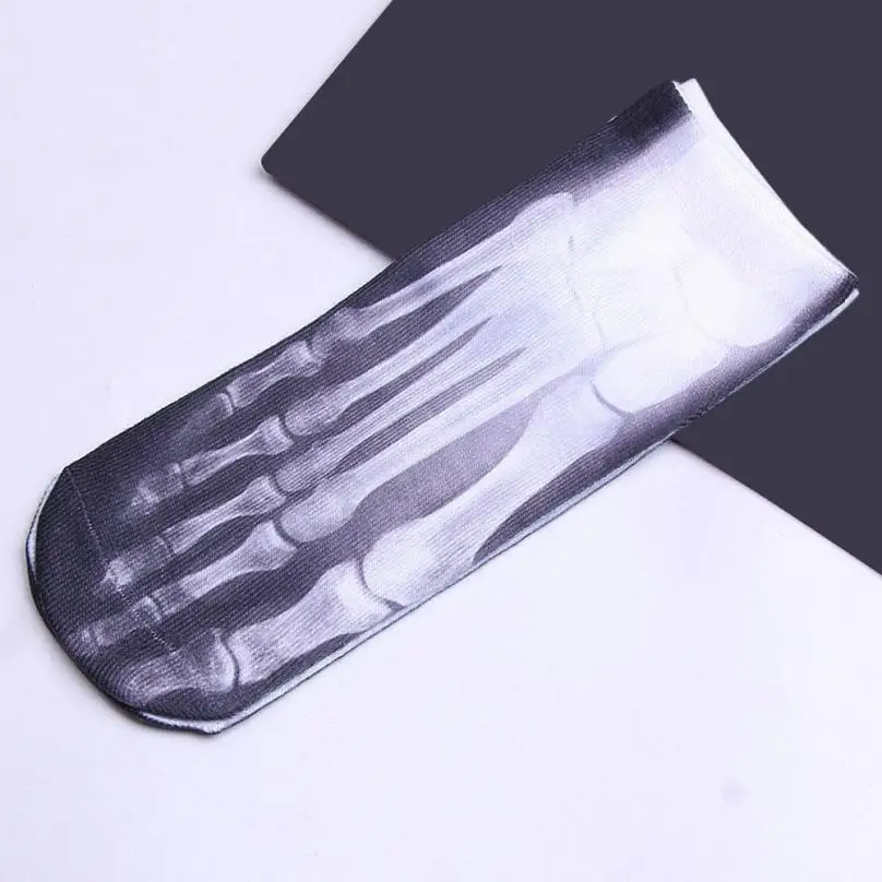 Новые мужские и женские хлопковые короткие носки с 3D принтом Crazy милые низким