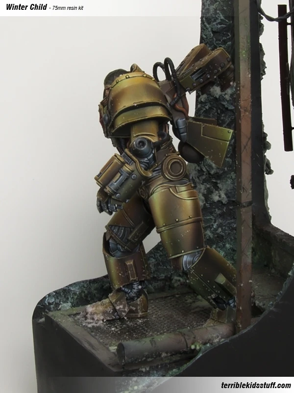 [Loong Way Miniatures] ужасные детские вещи зимняя детская миниатюрная смола 75