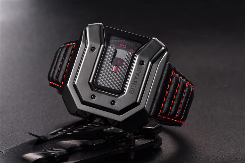 BENYAR Брендовые Часы Reloj Hombre для мужчин модные водостойкие кожаные кварцевые часы спортивные Relogio Masculino erkek коль saati