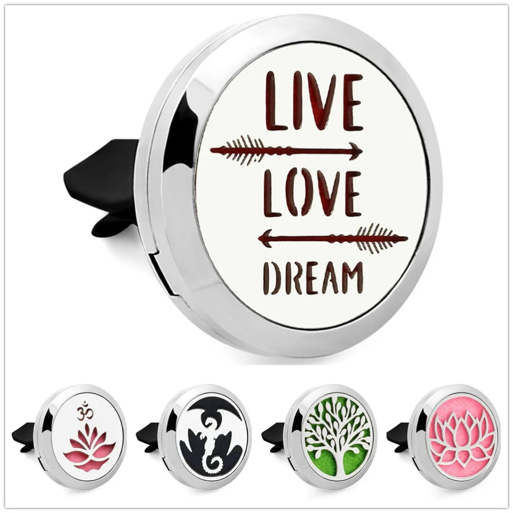 Освежитель воздуха для автомобиля нержавеющая сталь 316L 10p|perfume lockets|tree of life locketlife