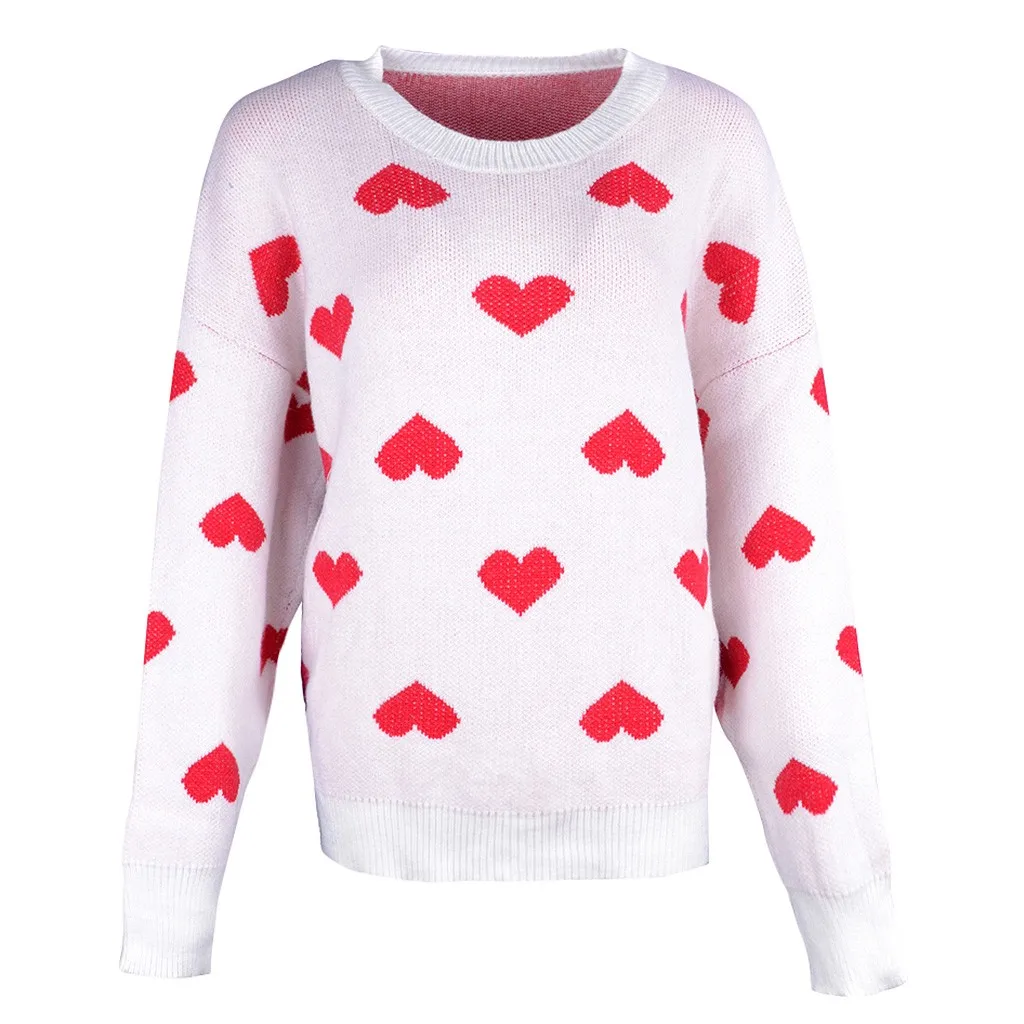 Женский джемпер в форме сердца Зимний пуловер для женщин 716 #3 2019 | Женская одежда