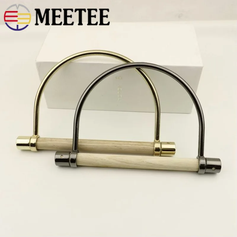 Meetee 2 шт. ID13cm высококлассная сумка металлическая застежка ручка Чистая Рамка Ручки Застежки DIY ручные ремесла Сумка фурнитура Аксессуары F1-61