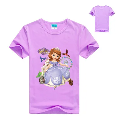 color at picture Новая рубашка принцессы для мальчиков, топы, Спортивная футболка, футболка Софии для девочек, одежда, костюм Бобби, Детская Весенняя футболка с длинным рукавом - Цвет: color at picture