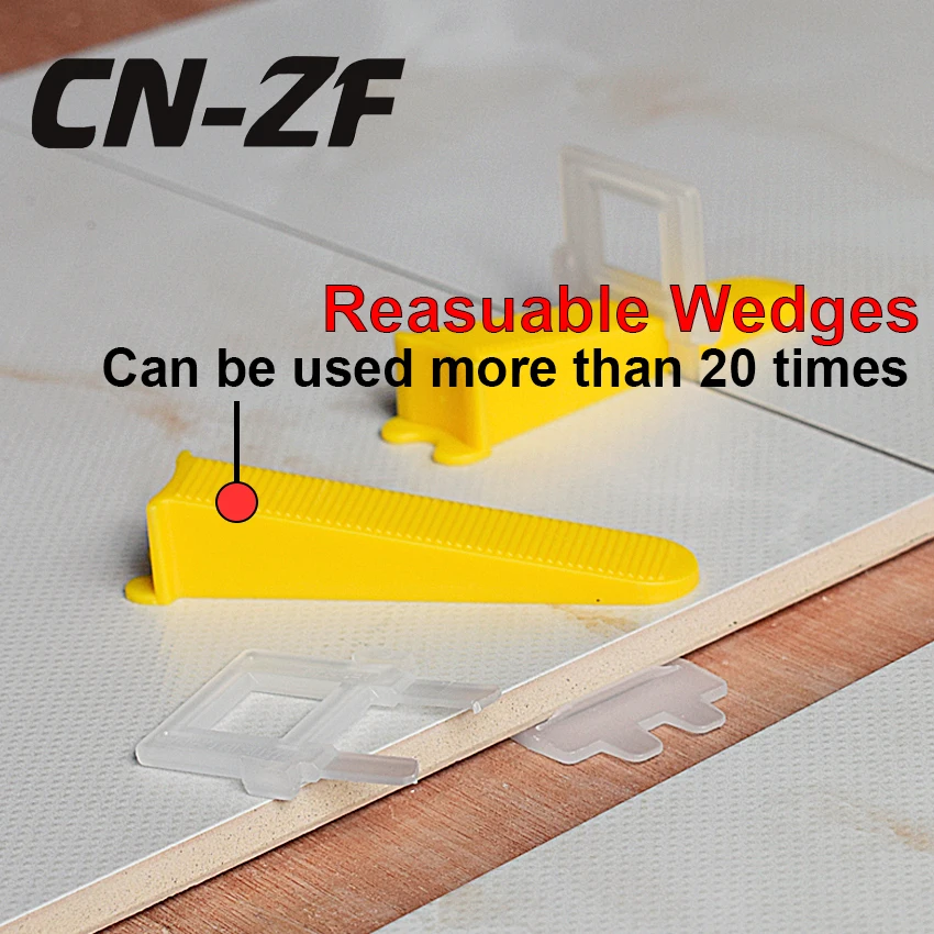 CN-ZF пластиковые керамические выравниватели для пола плитки инструменты уровень выравнивания прокладки системы наборы 300 клинья 800 зажимы для плитки