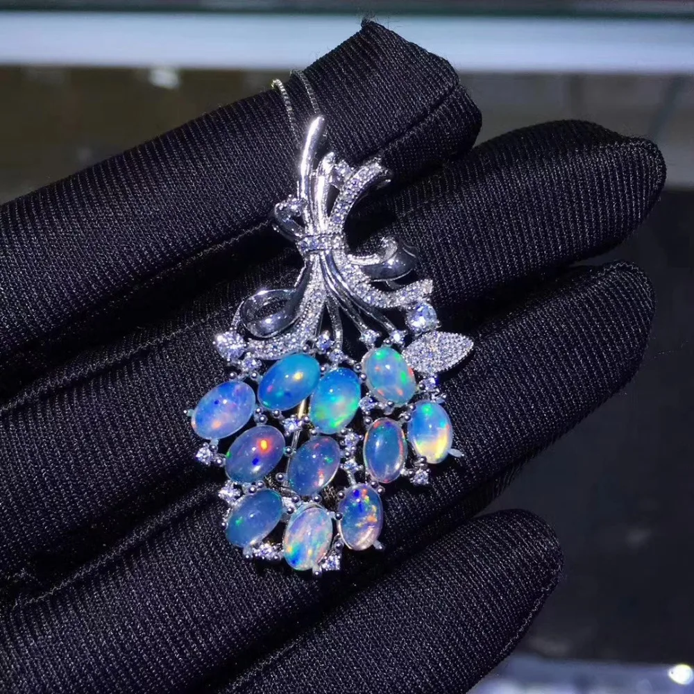 Женская Брошь в виде винограда с разноцветным опалом|jewelry brooch|jewelry jewelryjewelry women |