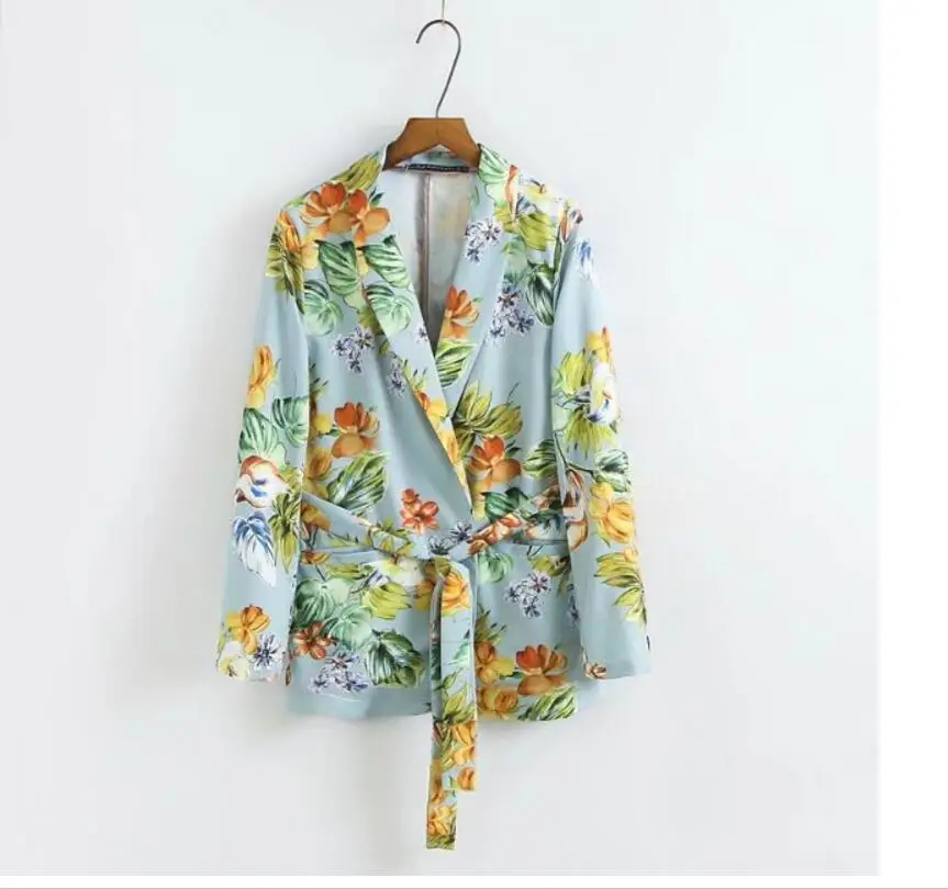 Женский винтажный Блейзер с длинным рукавом и отложным воротником | Женская