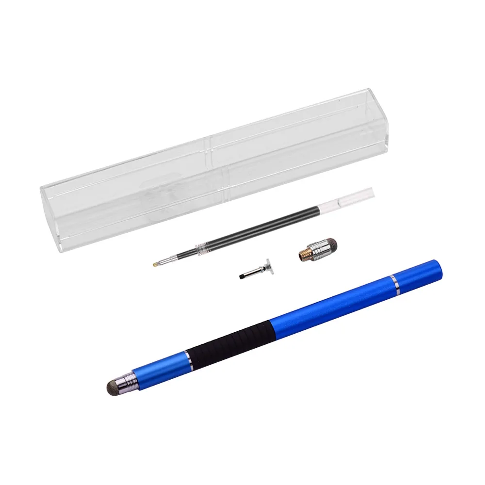 Стилус 3 в 1 точный стилус с запасным наконечником и из волокна емкостный