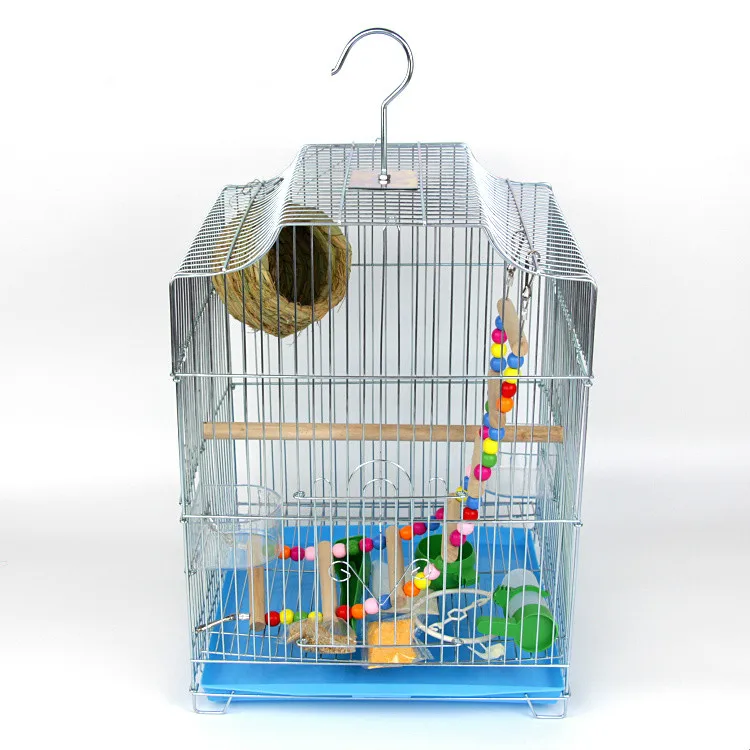 Клетка для птиц budgerigar большая клетка из нержавеющей стали с гальваническим