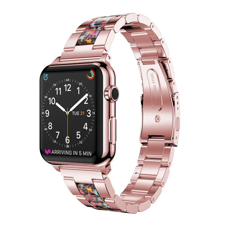 Для Apple Watch Band 44 мм 40 мм ремешок для Apple Watch Band 42 мм ремешок из нержавеющей стали 38 мм для iwatch ремешок 4 3 2 серии