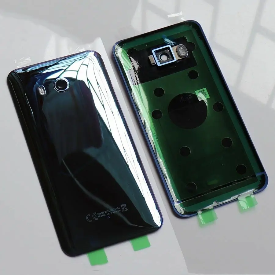 5 дюймов Стекло сзади Корпус дверные замки для HTC U11 задняя Батарея крышка чехол с