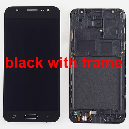 Black with frame ЖК-дисплей для samsung Galaxy J5 ЖК-дисплей J500 J500F J500G J500M J500H J500FN ЖК-дисплей Дисплей кодирующий преобразователь сенсорного экрана в сборе рамка - Цвет: Black with frame