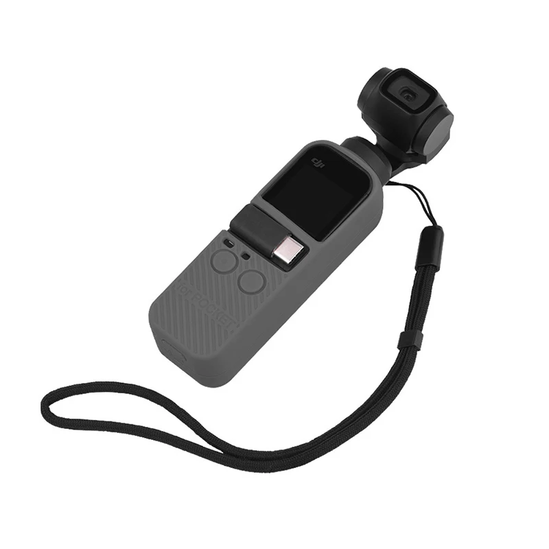 DJI OSMO Карманный силиконовый защитный чехол с ремешком многоцветные Защитные чехлы для DJI OSMO Карманный ручной карданный аксессуар