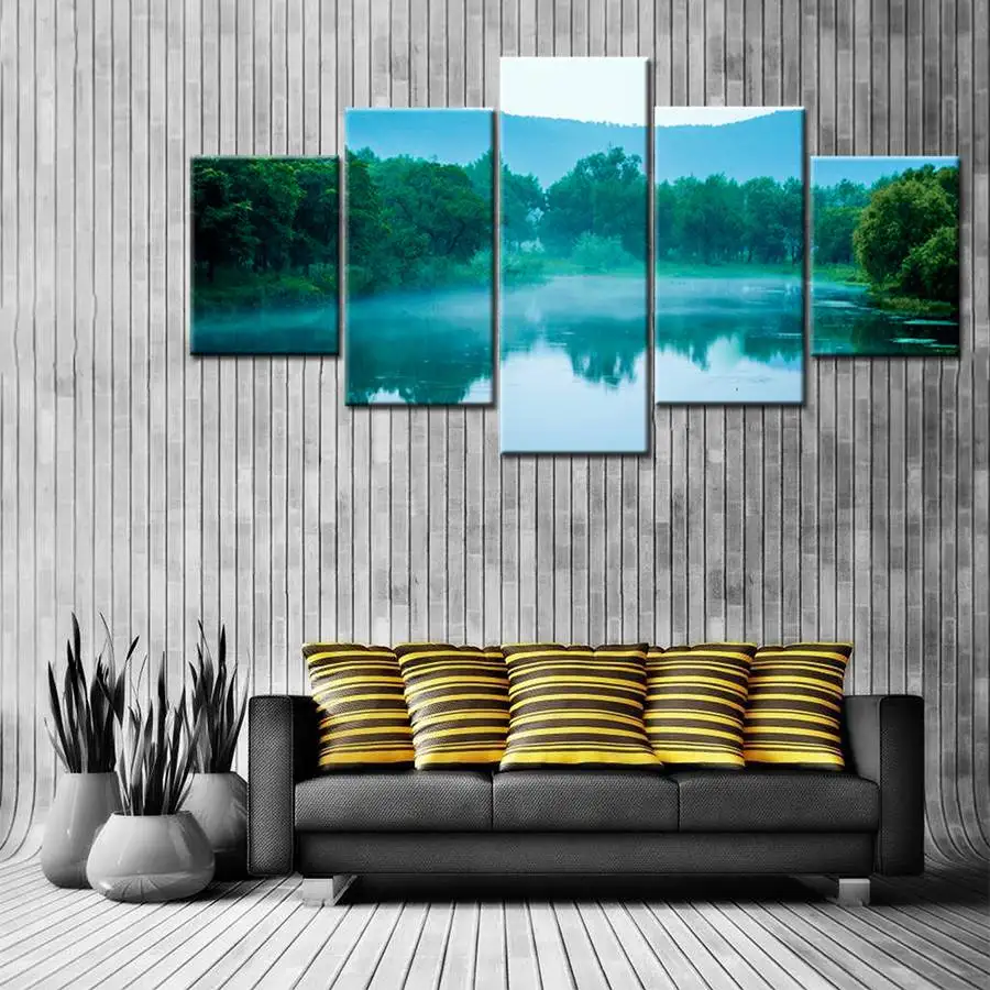 Настенная картина с изображением дерева домашний декор для стен тропический лес