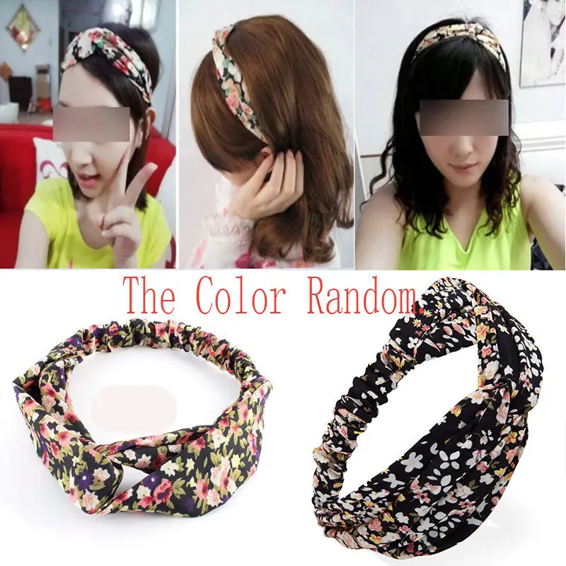 1 Женский тюрбан из хлопка повязка на голову с завязанным узлом |