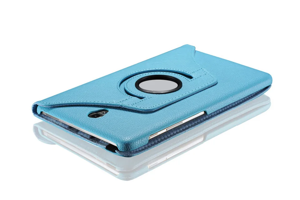 Light Blue 360 Вращающийся чехол для samsung Galaxy Tab A 10,5 T590 T595 чехол-подставка из искусственной кожи для samsung Tab A 10,5 дюймов T590 T595 - Цвет: Light Blue