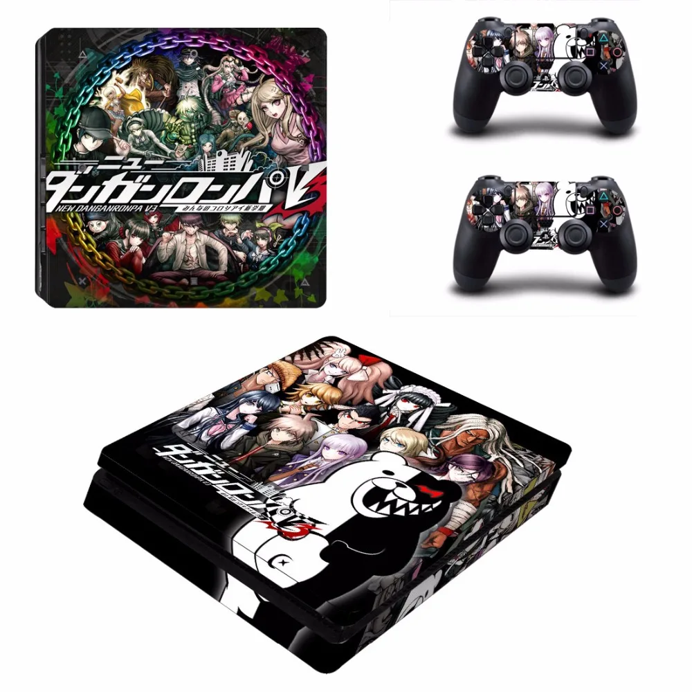 Новая виниловая наклейка Danganronpa V3 защитная тонкая Накладка для Ps4 Sony PS4 консоль и 2 контроллера|protection ps4|danganronpa