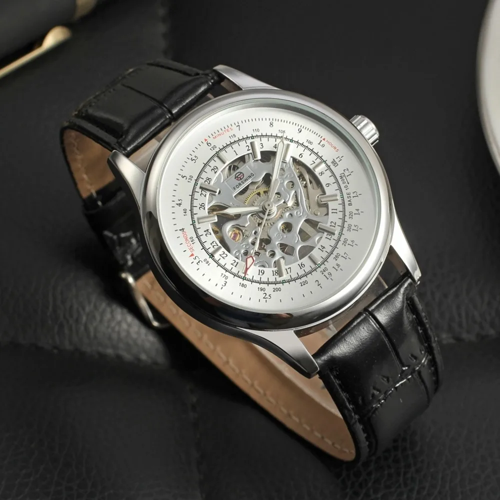 FORSINING Мужские механические наручные часы автоматические саморучные мужские