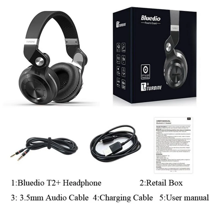 Bluedio T2+ 5,0 Bluetooth наушники koptelefoon стерео музыка auriculares беспроводная гарнитура для iphone samsung Xiaomi наушники