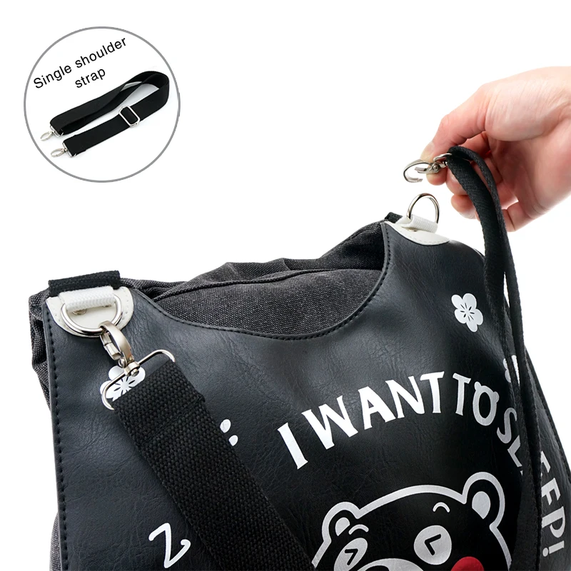 2016 Новинка аниме рюкзак Кумамон сзади мультфильм школьников сумка Классический