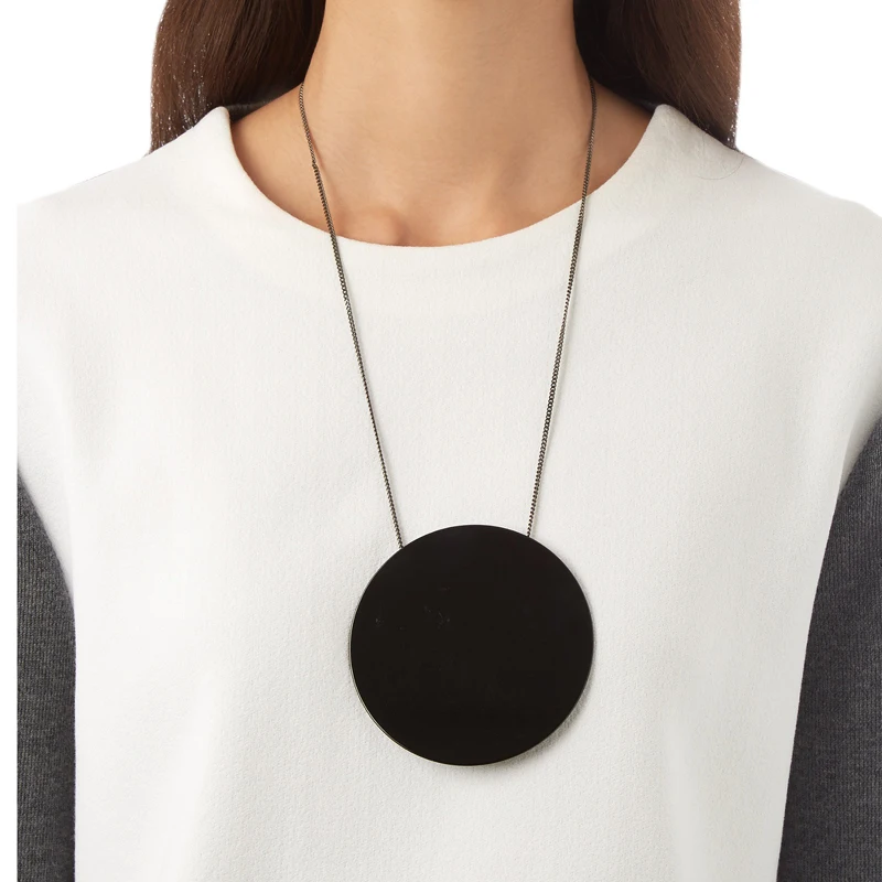 2017 новейшее большое круглое акриловое ожерелье мода модный длинный кулон 7 стиль