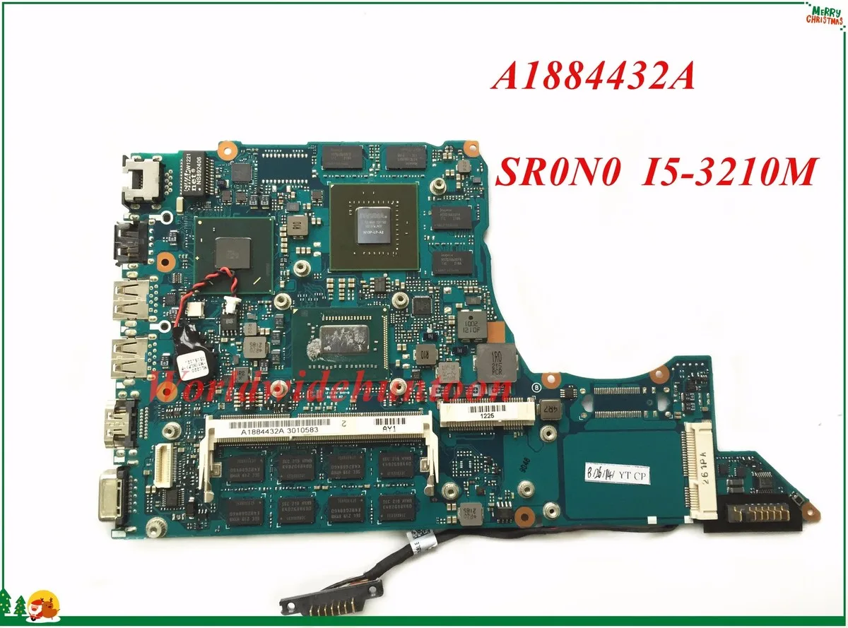 Материнская плата A1884432A для ноутбука Sony Vaio SVS SVS13 модель REV1.1 SR0N0 MBX-259 HM76 I5-3210M DDR3 100%