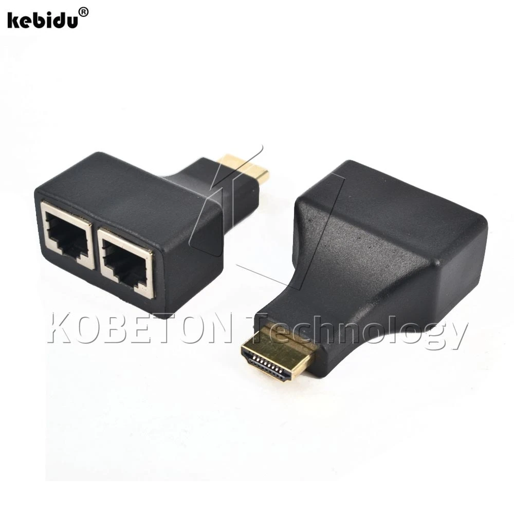 Сетевой удлинитель kebiduHDMI на два порта RJ45 2 шт./компл. 1080P для интеллектуального