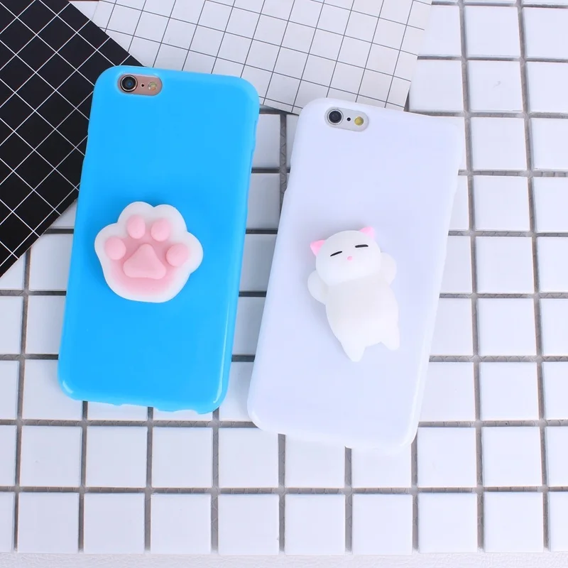 Чехол для iPhone 7 мягкое 3D Мягкие сжатия конфеты ТПУ силиконовый чехол тонкий