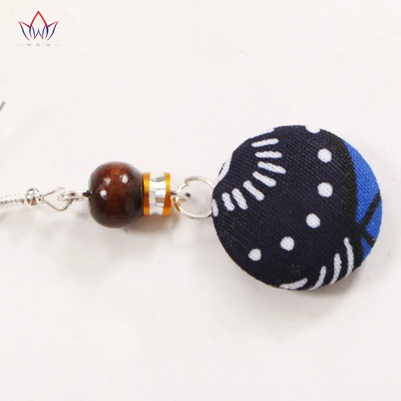 Женские серьги из хлопчатобумажной ткани в африканском стиле и ожерелье подарок