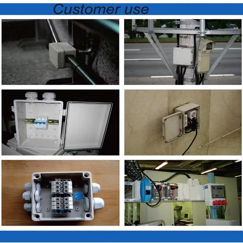 Пластиковый водонепроницаемый Электрический проект распределительная коробка