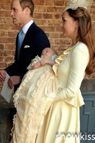 Знаменитый принц Джордж платья с длинными рукавами на крестины красивым