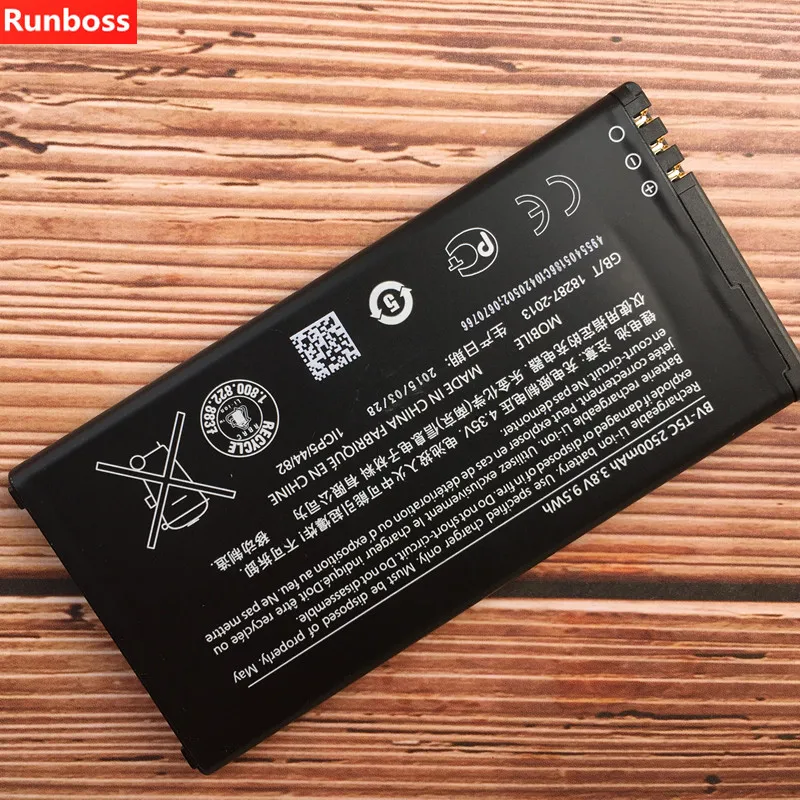 BV-T5C аккумулятор сотового телефона для Nokia Lumia 640 RM 1113 1073 Dual 1077 BVT5C 2500mAh