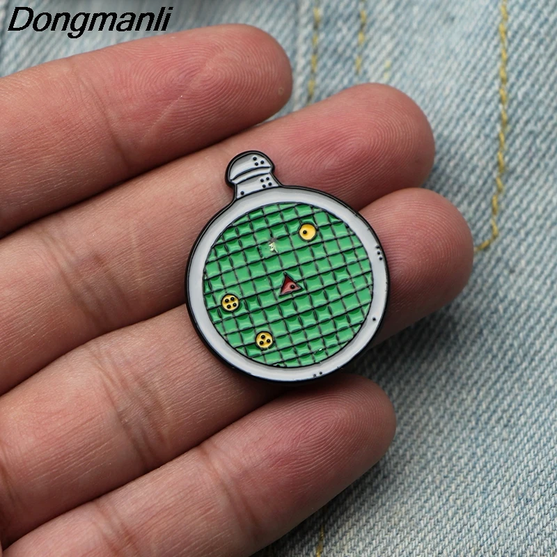 DMLSKY Dragon Ball Detector Милая декоративная брошь в виде павлина металлические бейджиковые значки на рюкзаке булавка брошь для одежды Ювелирные изделия подарок M2649