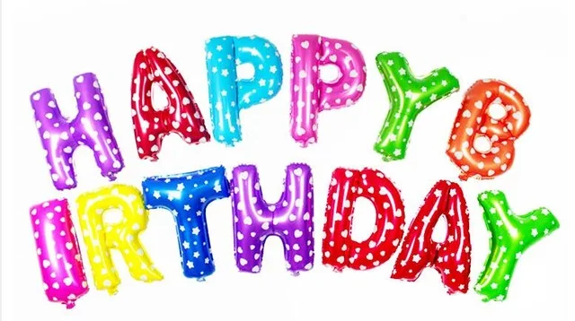HBD Colorful Dot STARLZMU 13 шт с днем рождения воздушные шары День рождения украшения для взрослых буквы воздушные шары anniversaire гелиевый воздушный шар из фольги - Цвет: HBD Colorful Dot