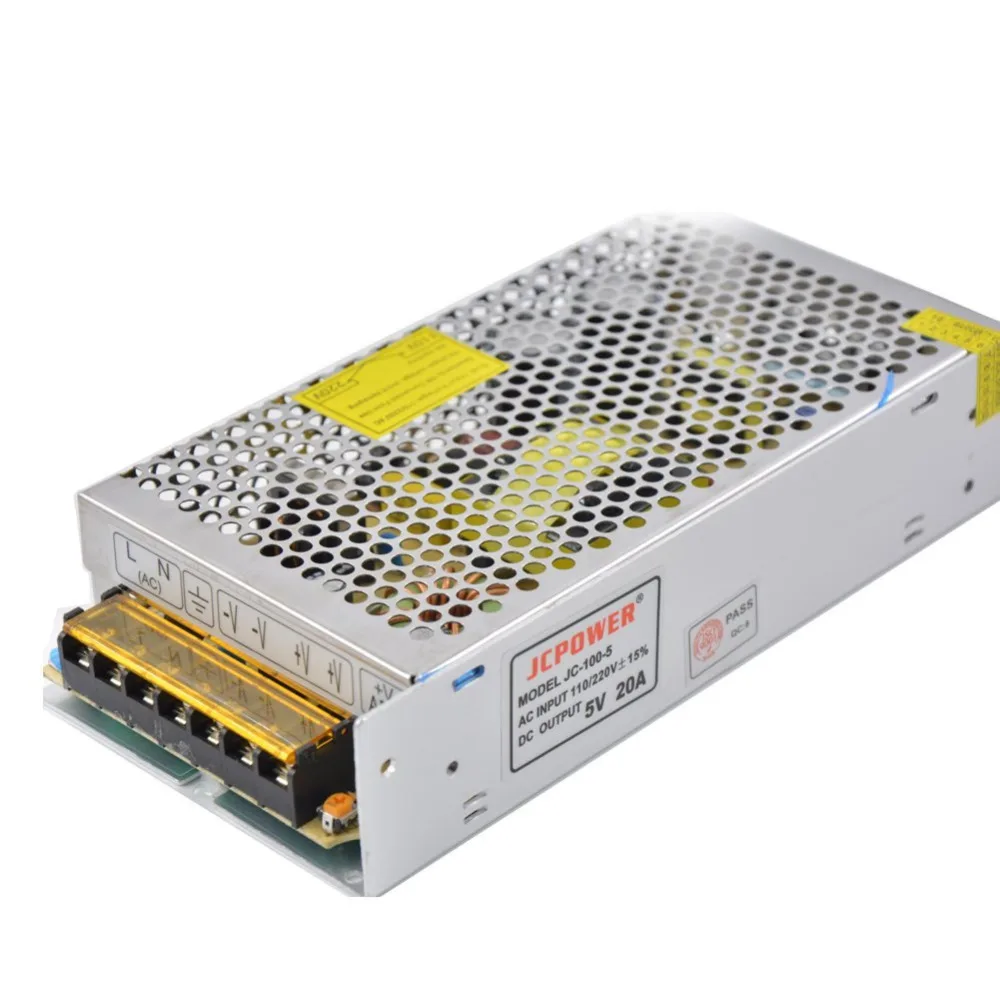 AC110/220 V к DC5V 2A 5A 20A 30A 40A 60A LED адаптер питания 5V трансформатор постоянного тока для