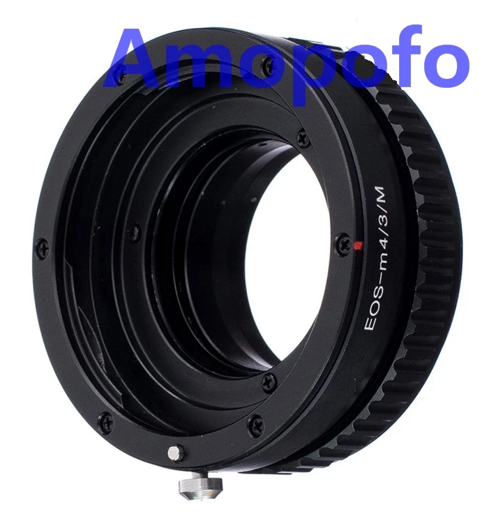 

Адаптер AMOPOFO для крепления объектива Canon EF к Micro 4/3 M43, Регулируемая фокусировка при макросъемке, Геликоид