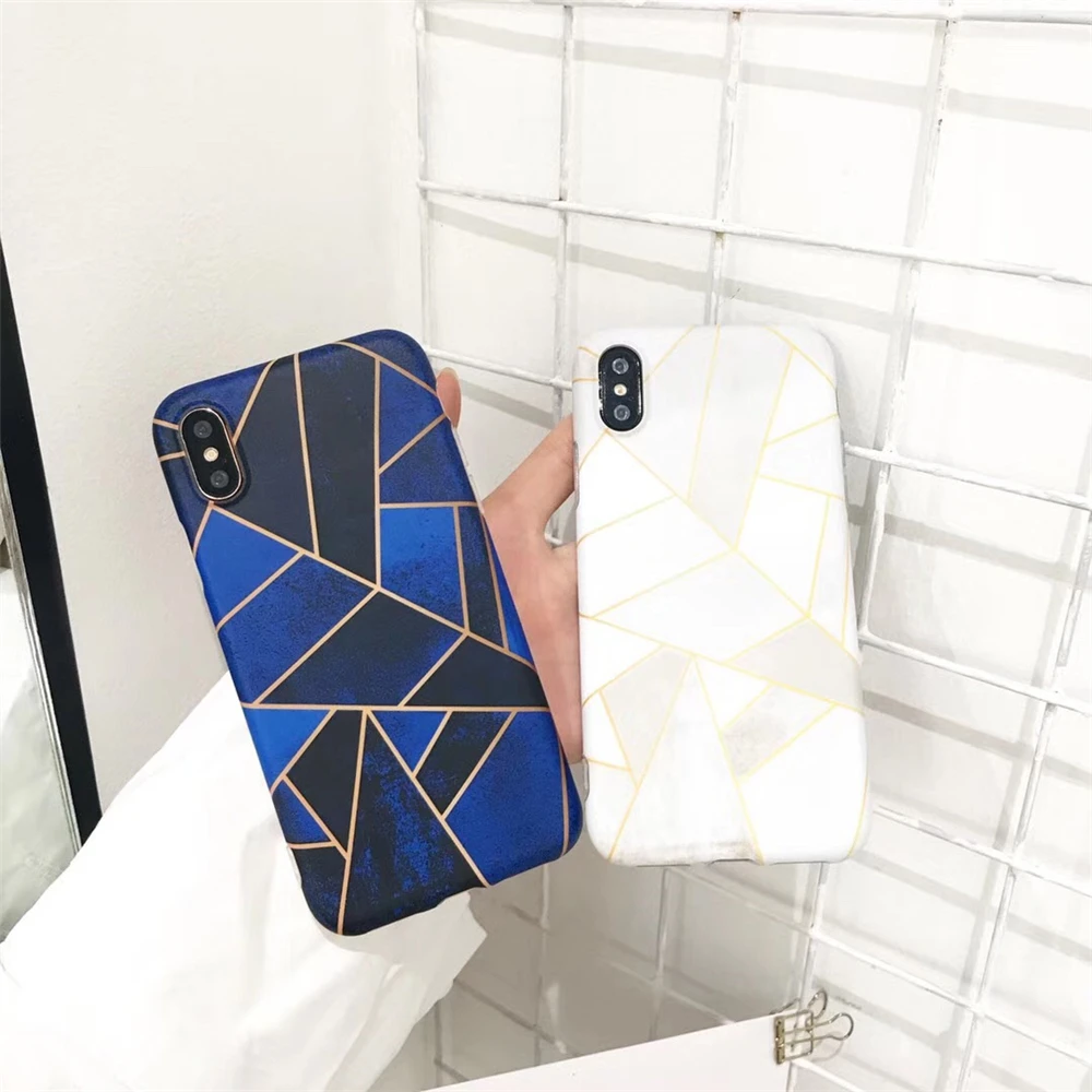 Геометрическая мозаика телефон чехлы для IPhone X чехол 6s 7 6 плюс + Plus 8 многоцветный