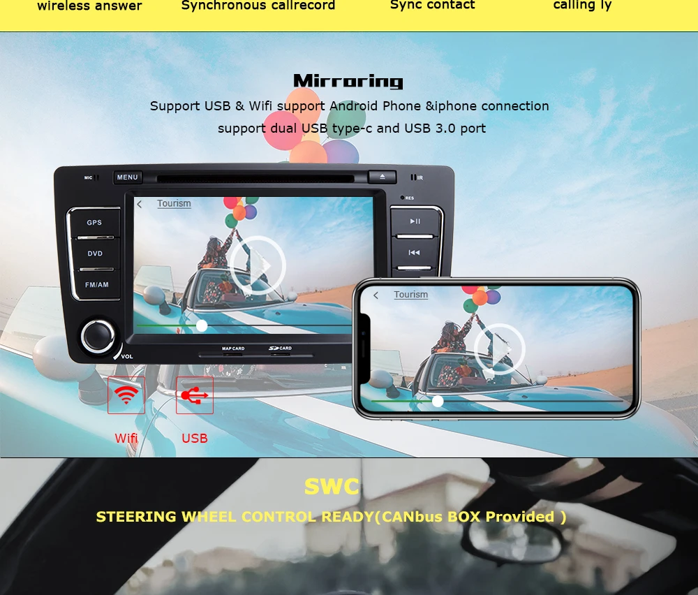 Авторадио 2 Din Android 9,0 автомобильный dvd-плеер для Skoda Octavia A 5 A5 2 A 7Yeti 2008 2009 2010 2011 2012 2013 gps навигация