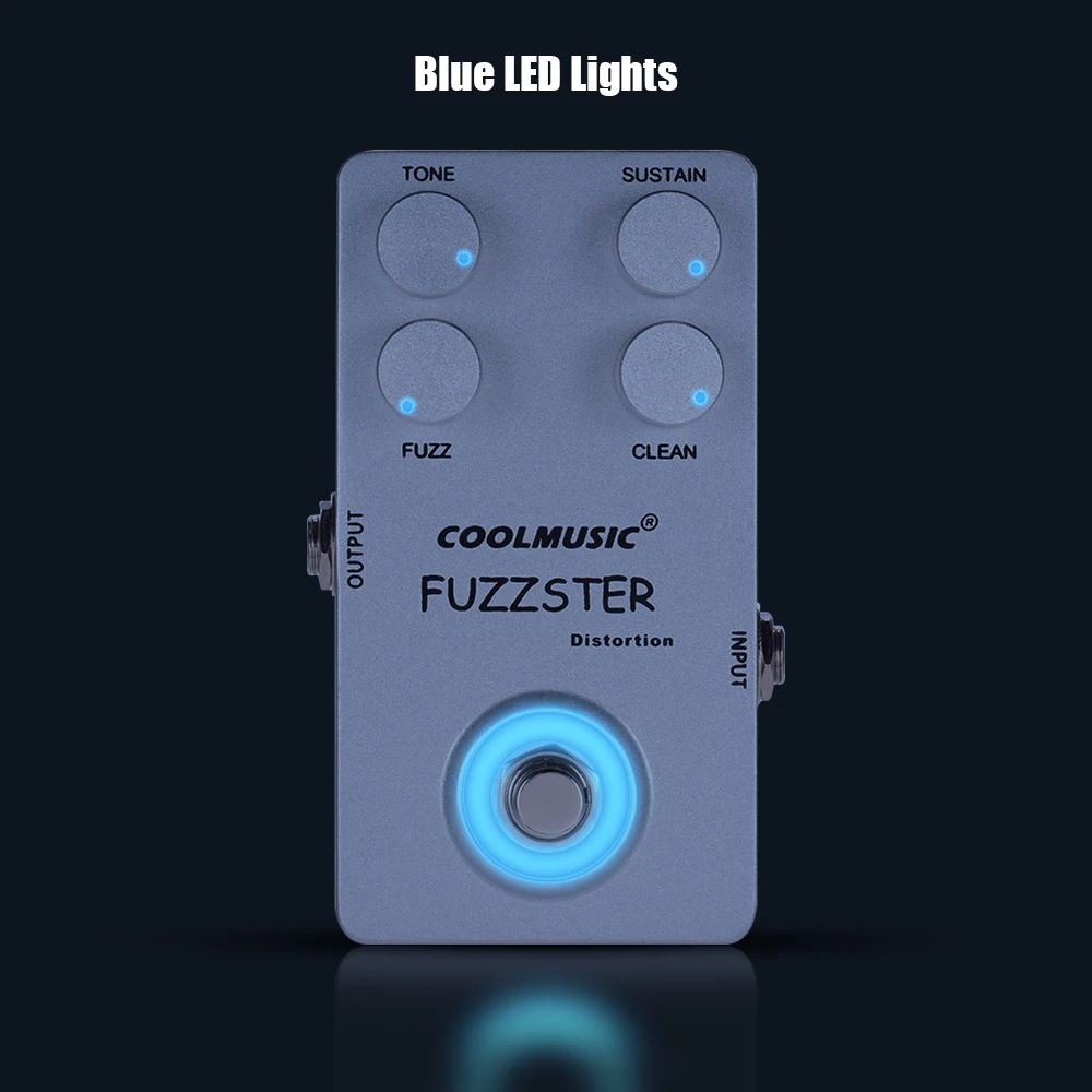 COOLMUSIC C FC1 Fuzzster педаль для гитарных эффектов басов электрогитар корпус из