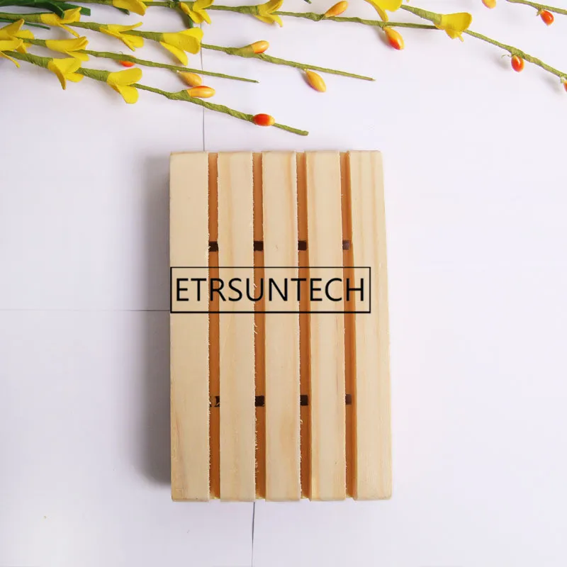 100 шт. ручной работы Деревянный Мыльница сосновый мыльный лоток для ванной