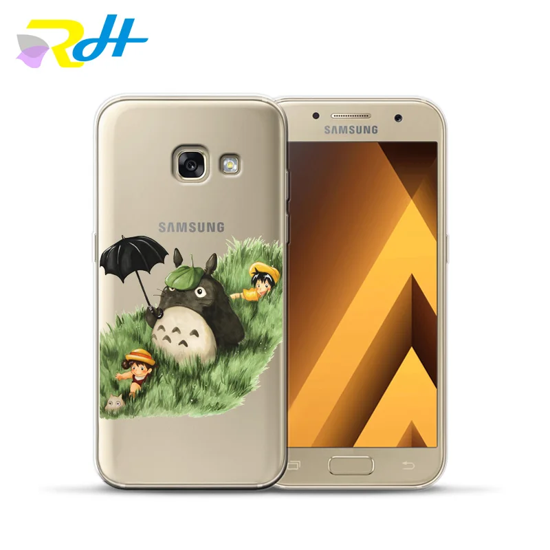 Мягкий чехол из ТПУ для samsung Galaxy A7, чехол Etui Cute Totoro для samsung Galaxy A10 20 30 40 50 70 A6 A8 Plus чехол