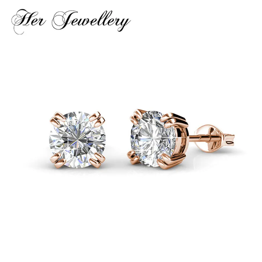 Her Jewellery серьга в стиле минимализм классические серьги из кристаллов Swarovski