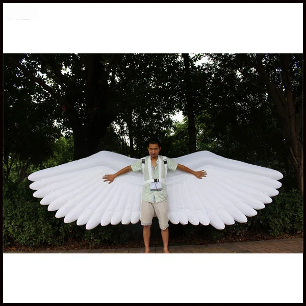 Бесплатная доставка длина 4 м белый цвет надувные крылья ангела|wing wing|wings angelwing