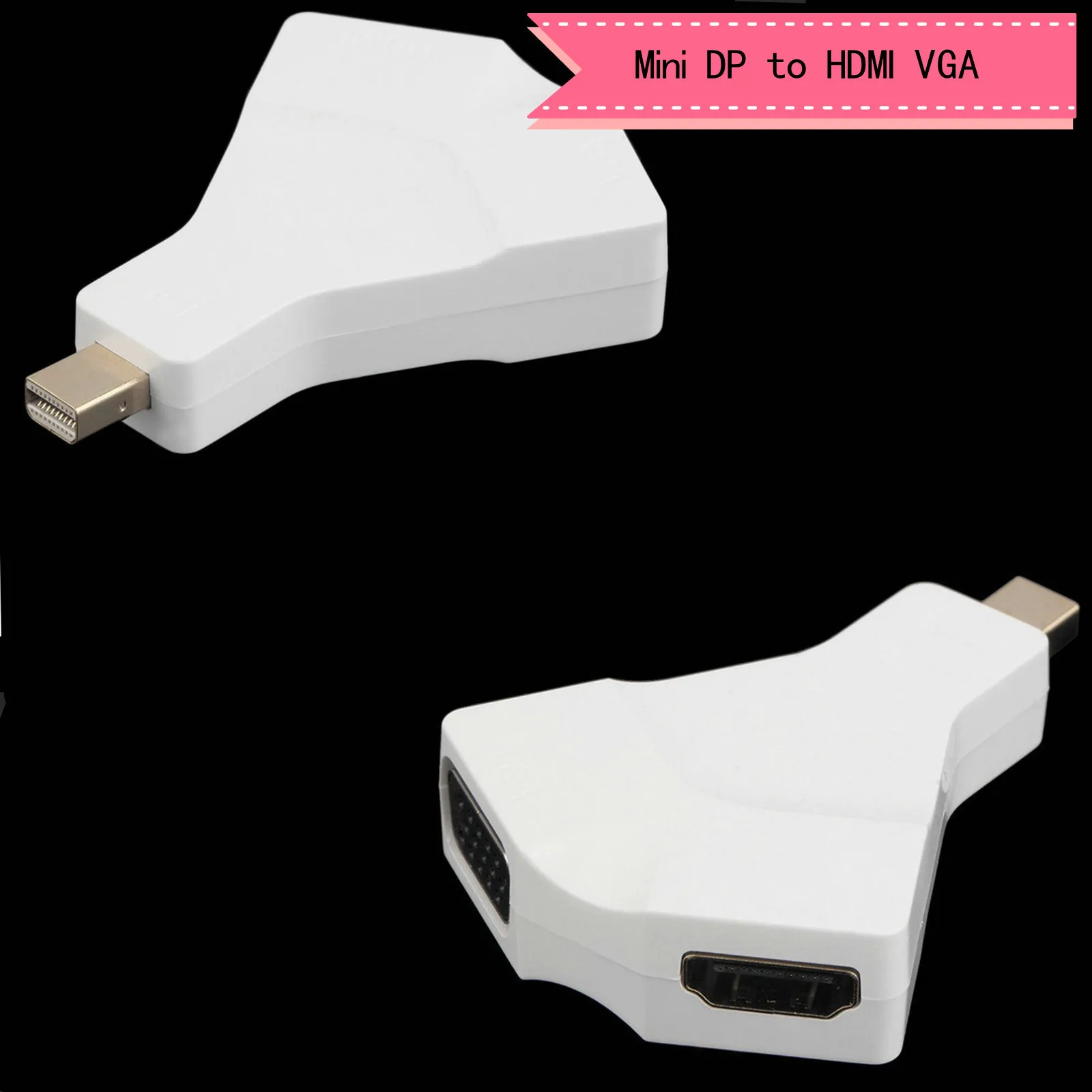 Mini dp к HD + vga конвертер 4 К x 2 mini displayport vga|Соединители| |