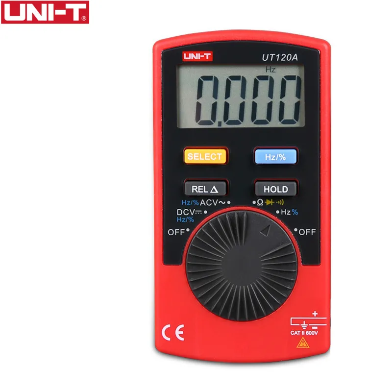 UNI-T UT120A Pocket Size Stype Digital Multimeter Frequency Diode Auto Range Easy Carry