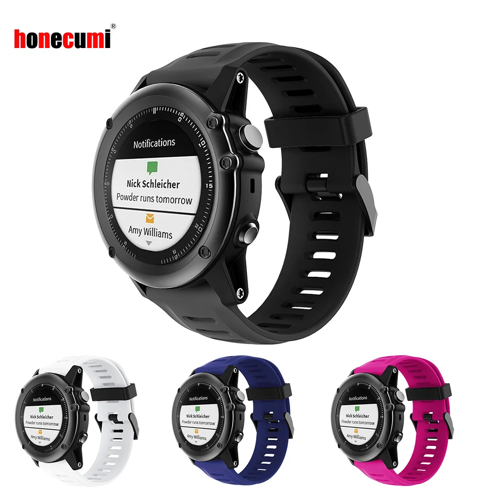 Honecumi ремешок для умных часов для Garmin Fenix 3/Fenix 3 HR/Fenix 5X Смарт наручные часы ремешок силиконовые для фитнеса трекер с инструментами