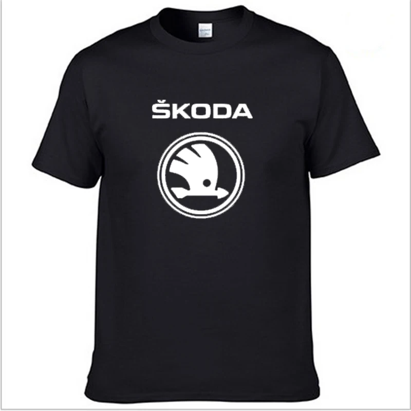 Мужская майка с коротким рукавом Skoda автомобильные брелки логотипом летних