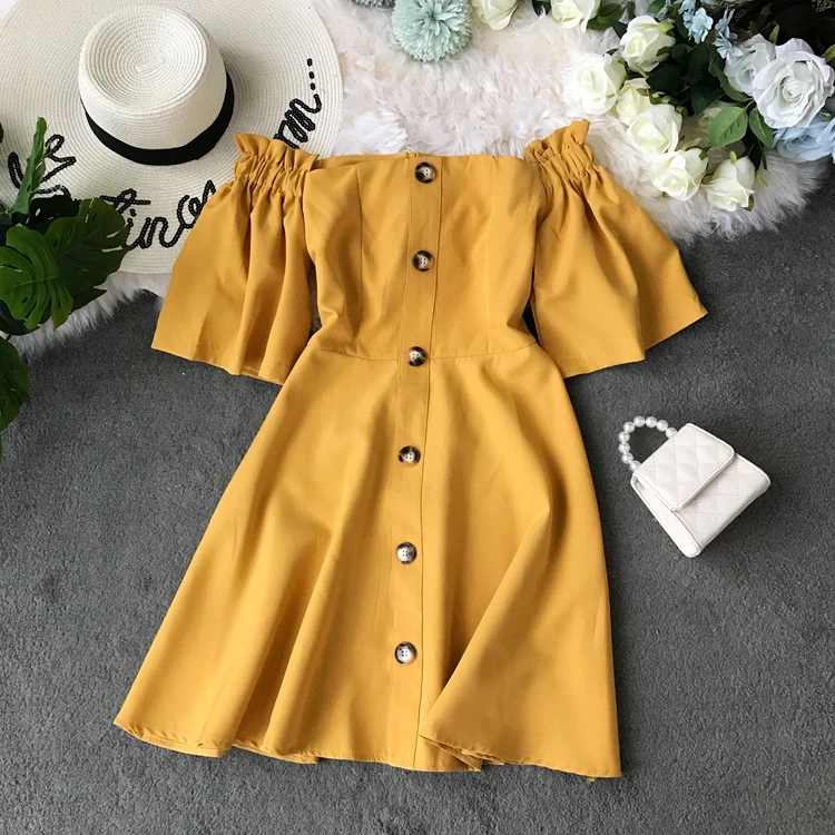 Новинка 2019 модные женские платья однотонное облегающее однобортное платье на