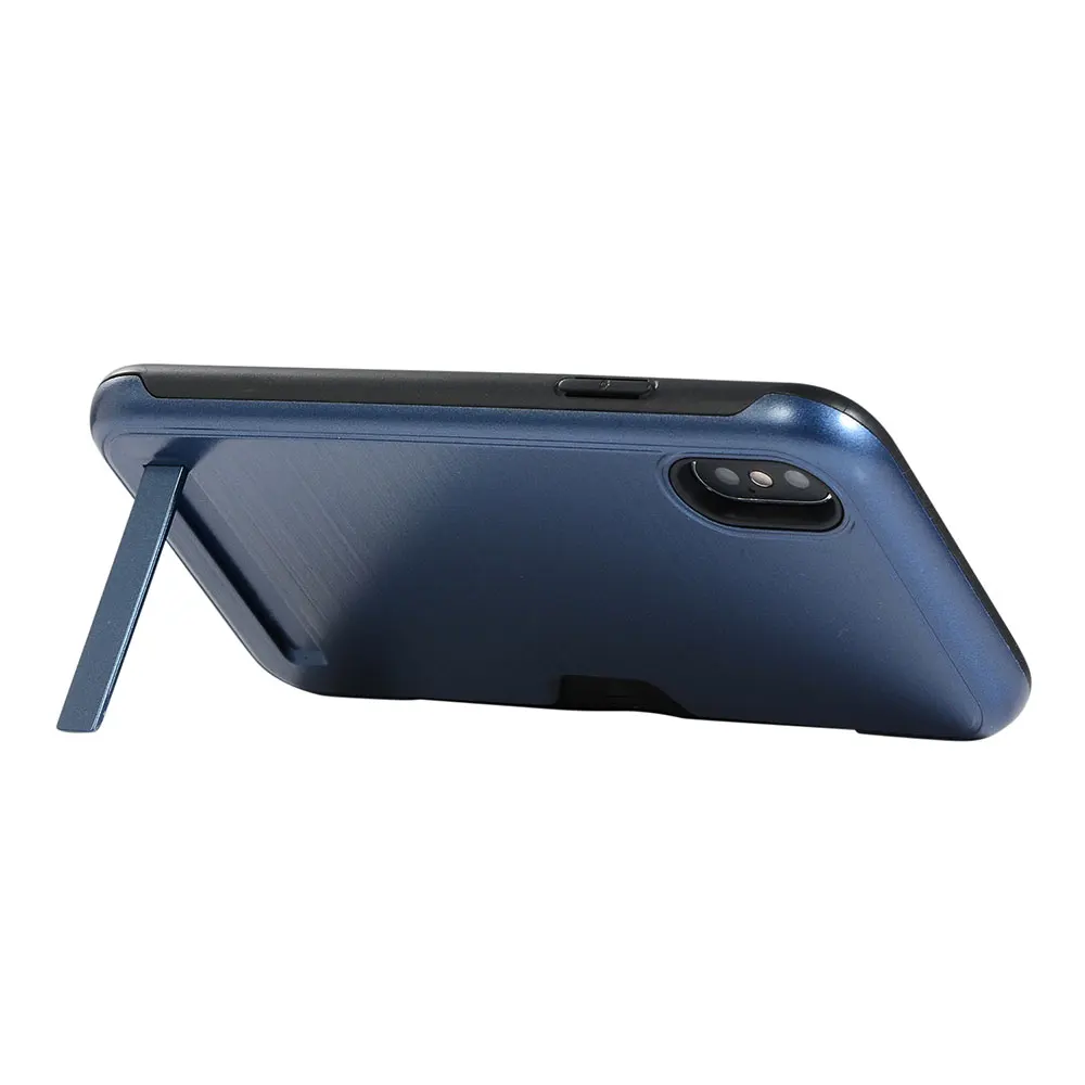 KISSCASE Гибридный держатель для карт Броня чехол iPhone X XR XS Max Жесткий ПК iphone 8 7 6 6S Plus