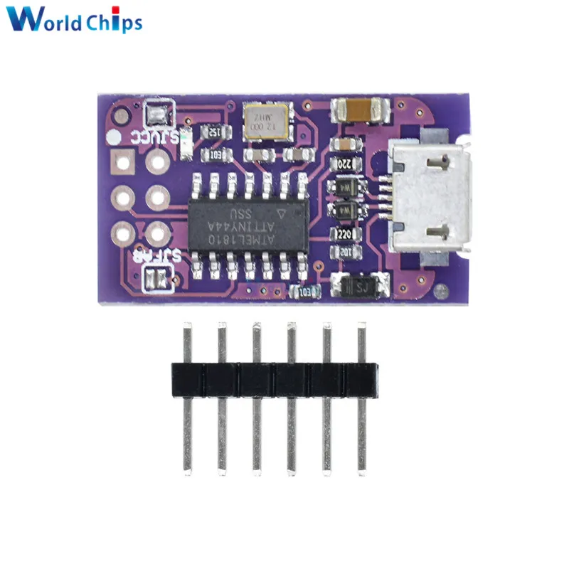 Миниатюрный программатор AVR ISP ATtiny44 ATTiny45 ATTiny85 микроконтроллер для Arduino IDE