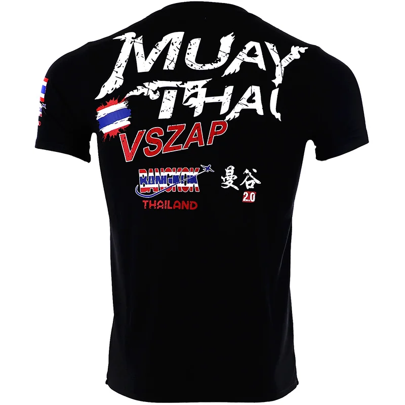 Новая футболка VSZAP для бокса и MMA тренажерного зала боевые искусства фитнеса Муай